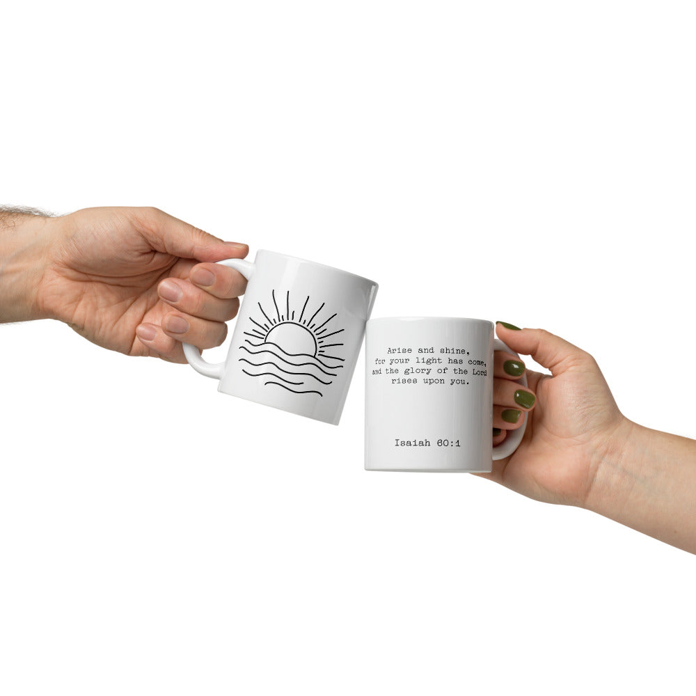 Coffee and Scripture - Isaiah 60:1 mug